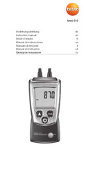 testo 510 Manual De Instrucciones