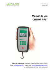 ANDILOG CENTOR FIRST Manual De Uso