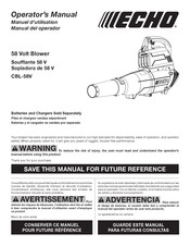 Echo CBL-58V Manual Del Operador