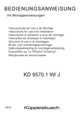 Kuppersbusch KD 9570.1 W Instrucciones De Uso Y De Montaje