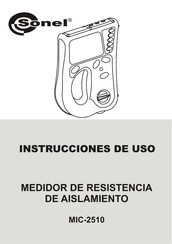 Sonel MIC-2510 Instrucciones De Uso