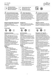 Pilz PITestop Instrucciones De Uso