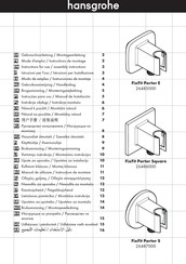 Hansgrohe FixFit Porter S
26487000 Instrucciones De Montaje