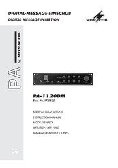 Monacor PA-1120DM Manual De Instrucciones