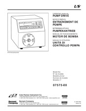 Masterflex L/S 07575-00 Manual De Funcionamiento