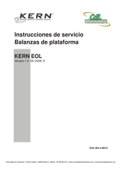 KERN EOL Serie Instrucciones De Servicio