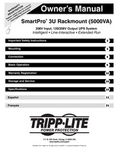 Tripp-Lite SMART5000RT3U Manual De Operación