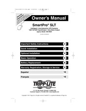 Tripp-Lite SmartPro SLT SMART1500SLT Manual Del Propietário