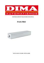 Dima Automatismos PASS-PRO Manual Del Usuario / Instalador