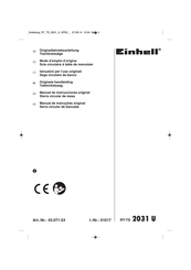 EINHELL RT-TS 2031 U Manual De Instrucciones
