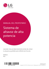 LG RK3 Manual Del Propietário