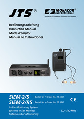 Monacor International JTS SIEM-2/5 Manual De Instrucciones