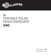 Gallagher S40 Instrucciones