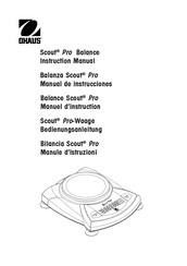 OHAUS Scout Pro SPx123 Manual De Instrucciones