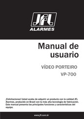 JFL Alarmes VP-700 Manual De Usuario