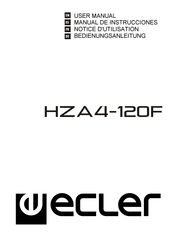 Ecler HZA4-120F Manual De Instrucciones