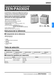 Omron ZEN-PA03024 Manual De Instrucciones