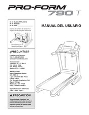 Pro-Form 790 T Manual Del Usuario