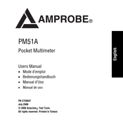 Amprobe PM51A Manual De Uso