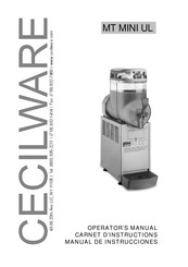 Cecilware MT-1-MINI Manual De Instrucciones