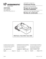 Hydromatic HCU Serie Manual Del Propietário