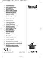 HERKULES H-FS 920/1 Manual De Instrucciones