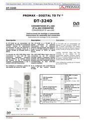 Promax DT-324D Instrucciones De Montaje