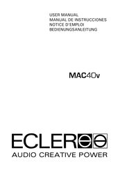 Ecler MAC40v Manual De Instrucciones
