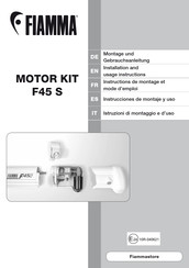 Fiamma F45 S Instrucciones De Montaje Y Uso