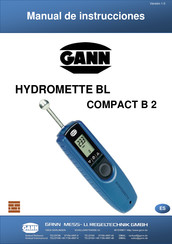 Gann HYDROMETTE BL COMPACT B Manual De Instrucciones