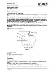 Jung FUS 22 UP Manual De Instrucciones