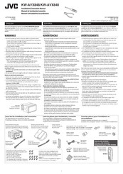 JVC KW-AVX848 Manual De Instrucciones