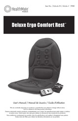 HealthMate Deluxe Ergo Comfort Rest Manual De Usuario