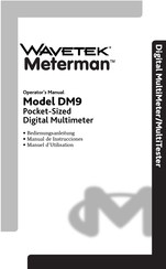 Wavetek Meterman DM9 Manual De Instrucciones