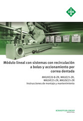 Schaeffler MKUE25-ZR Instrucciones De Montaje Y Mantenimiento