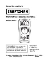 Sears Craftsman 82344 Manual Del Propietário