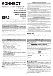 Korg KONNECT Manual De Usuario