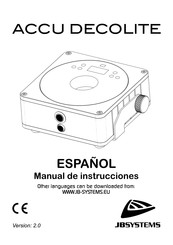 JB Systems Accu Decolite Manual De Instrucciones