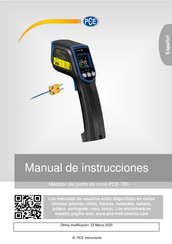 PCE Instruments PCE-780 Manual De Instrucciones