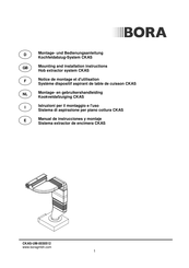 bora CKAS-UM-0030512 Manual De Instrucciones Y Montaje