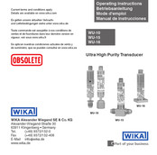 WIKA OBSOLETE WU-15 Manual De Instrucciones