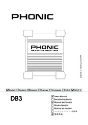 Phonic DB3 Manual Del Usuario