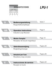 HumanTechnik LPU-1 Instrucciones De Servicio