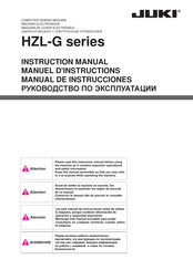 JUKI HZL-G Serie Manual De Instrucciones