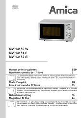 Amica MW 13152 Si Manual De Instrucciones