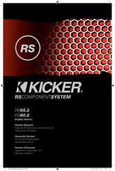 Kicker RS60.2 Manual Del Propietário