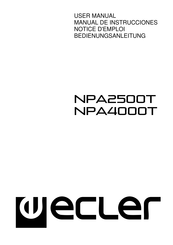 Ecler NPA4000T Manual De Instrucciones