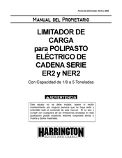 Harrington Hoists ER2 Serie Manual Del Propietário