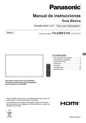 Panasonic TH-65BFE1W Manual De Instrucciones