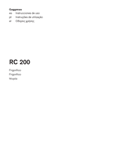 Gaggenau RC 200 Instrucciones De Uso